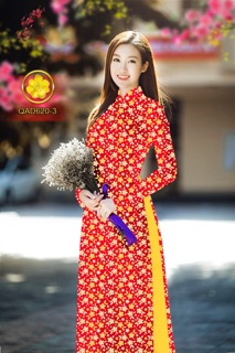 Vải Áo Dài Hoa Mai Vàng Nhỏ Đều