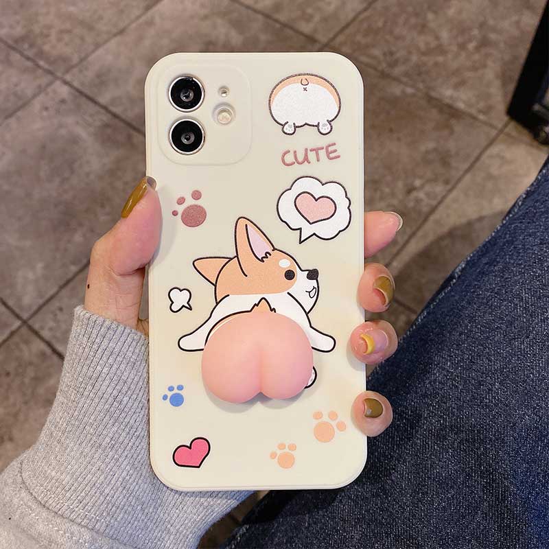 Ốp điện thoại họa tiết chú cún Corgi đáng yêu cho Iphone11 12 Pro Max 6 6s 7 8 Plus X Xs Xr Xsmax | BigBuy360 - bigbuy360.vn