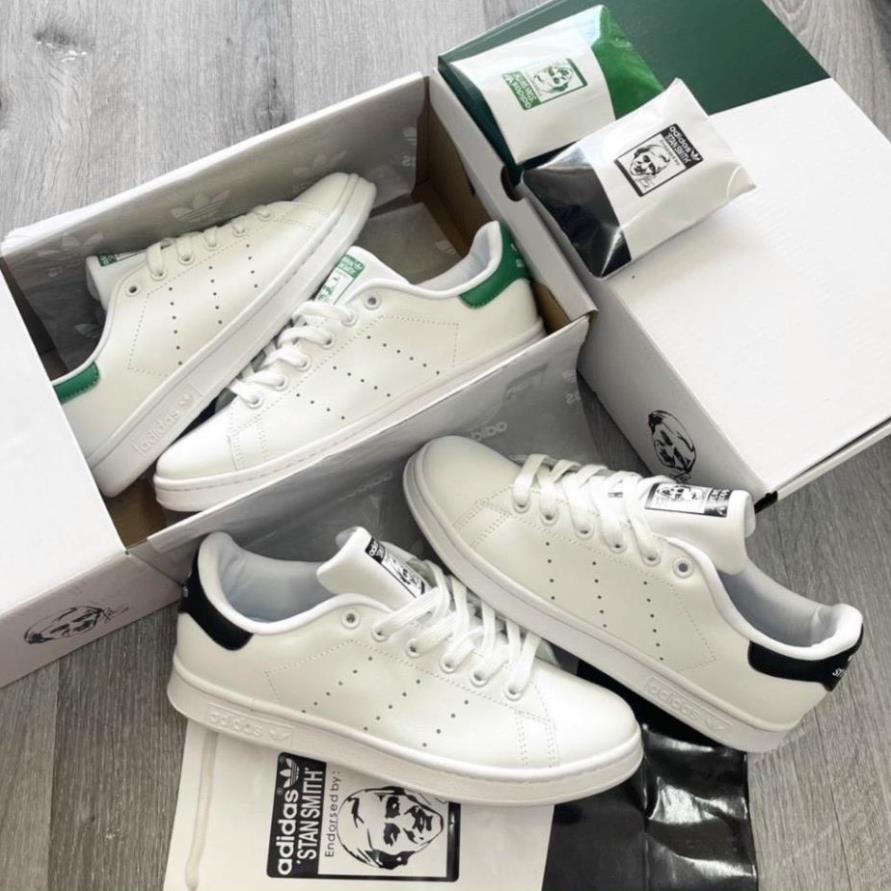 Giày Thể Thao Giày Adidas stan smith Trắng gót đen , gót xanh green hot trend 2022