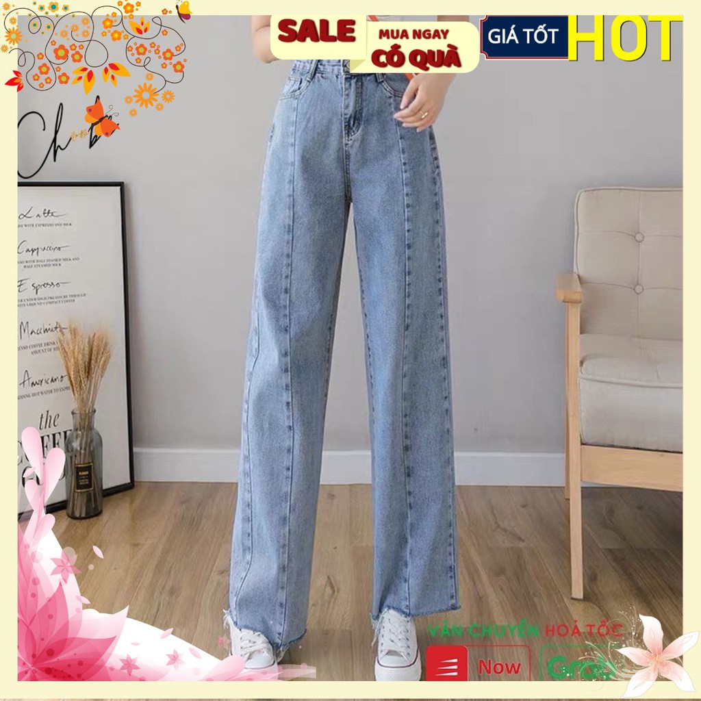 QUẦN BÒ SUÔNG ỐNG RỘNG RÁCH GẤU M21 | BigBuy360 - bigbuy360.vn