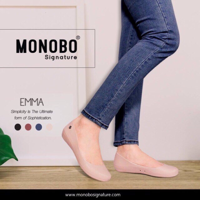 Giày nhựa nữ dáng búp bê đi mưa Thái Lan Monobo Emma