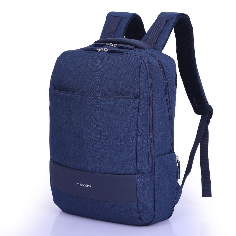 Balo LapTop Sakos Spirit i15- Chất Liệu:Polyester trượt nước - Màu:Black - Navy Ngăn Laptop:15.6 inch 13 X 31 X 44 cm