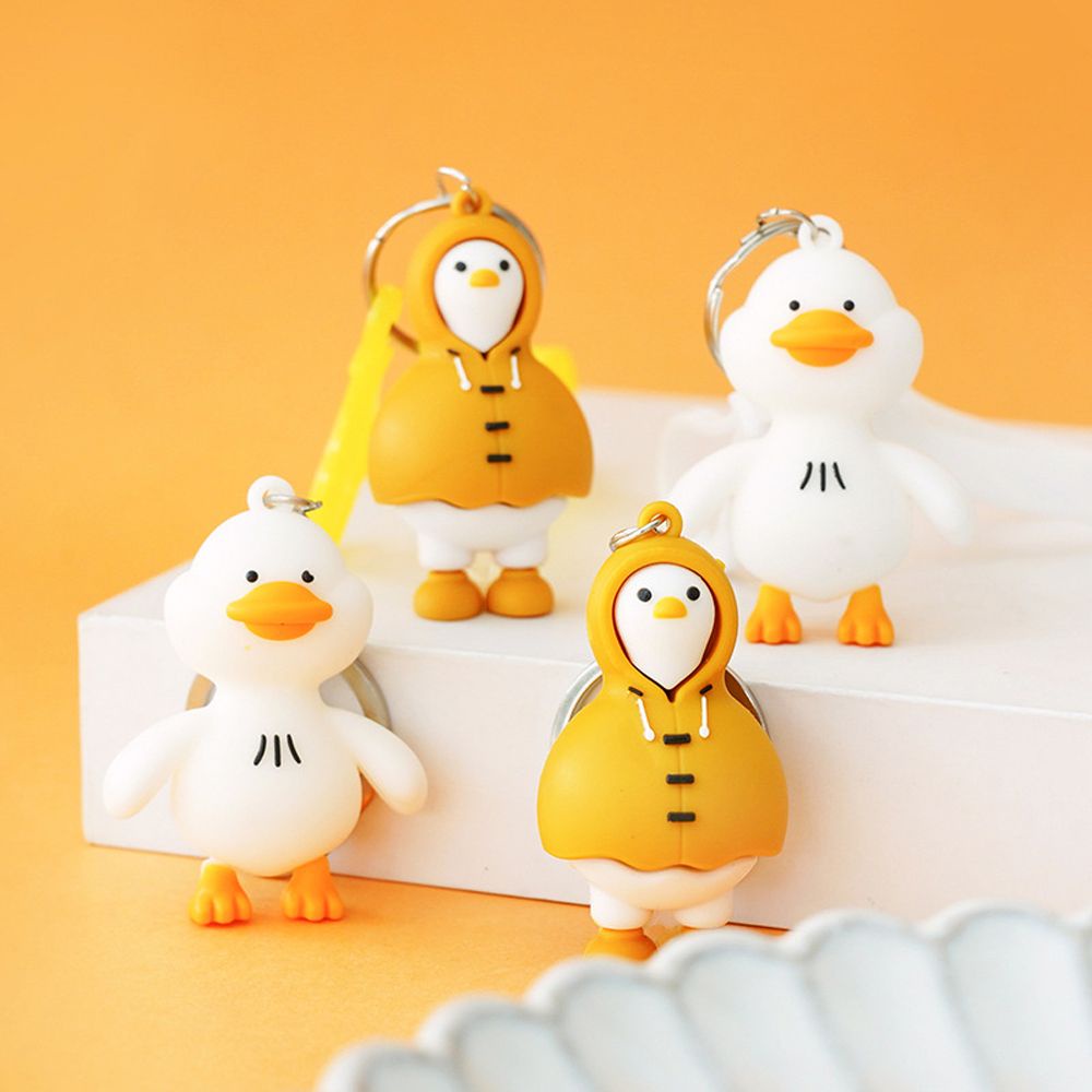 Móc khóa hình vịt con màu vàng dễ thương