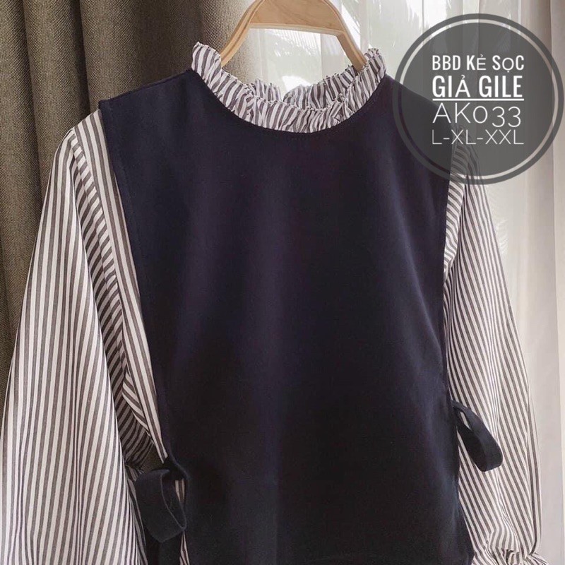 Áo bigsize gile cột eo 55-85kg | BigBuy360 - bigbuy360.vn