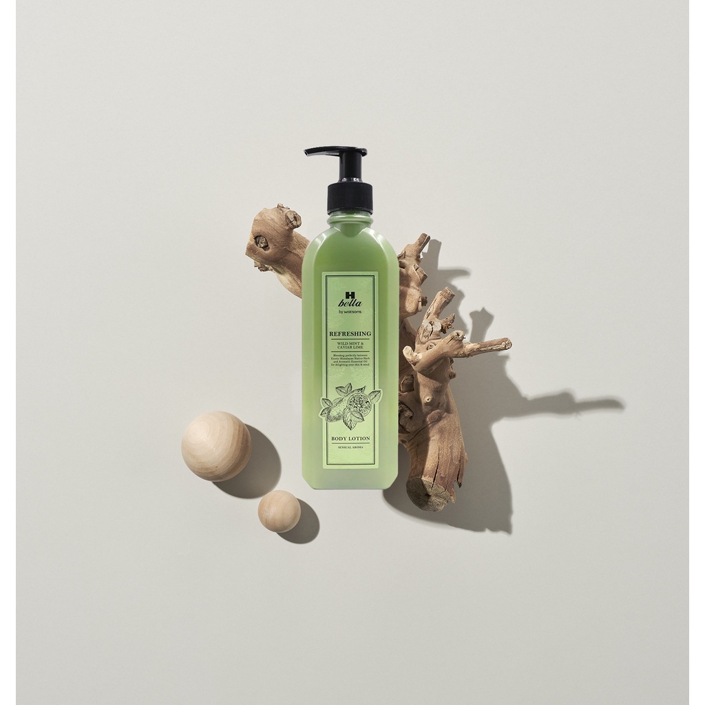 Sữa Dưỡng Thể H Bella By Watsons Refreshing Từ Bạc Hà Á &amp; Chanh Trứng Cá 300ml