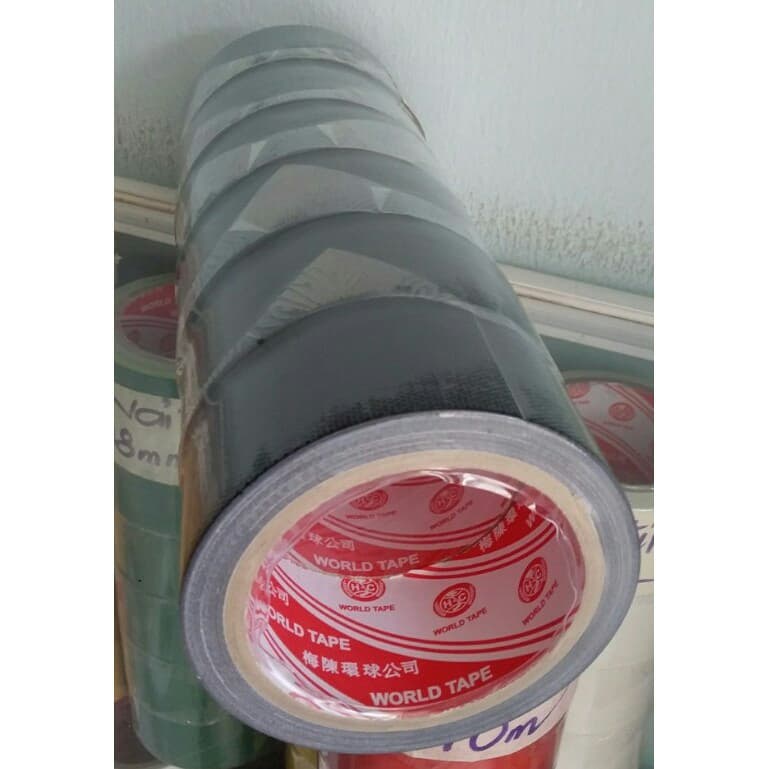 Combo 6 cuộn băng keo vải đen bản rộng 4.8cm