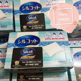 Bông tẩy trang Silcot 82 miếng màu xanh dương