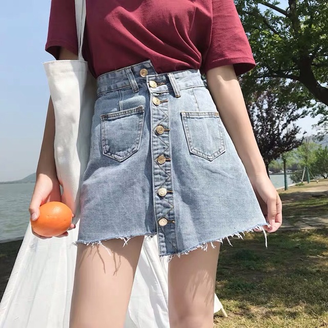 [ORDER] Các mẫu chân váy jeans cá tính