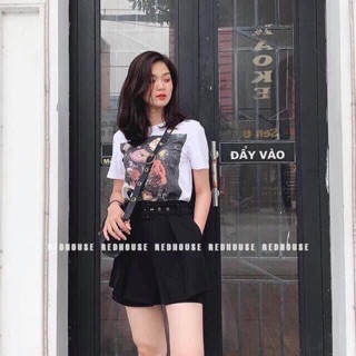Quần đùi giả váy khuy vuông cực xinh