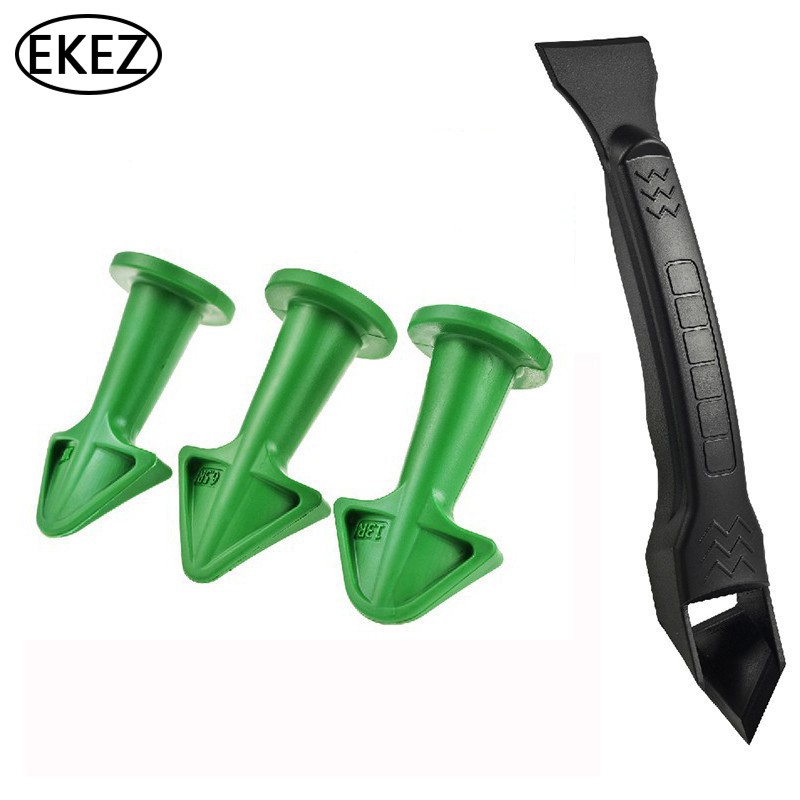 EKEZ Bộ 4 Đầu Phun Keo Caulk Cho Sàn Nhà + Dao Cạo Làm Sạch