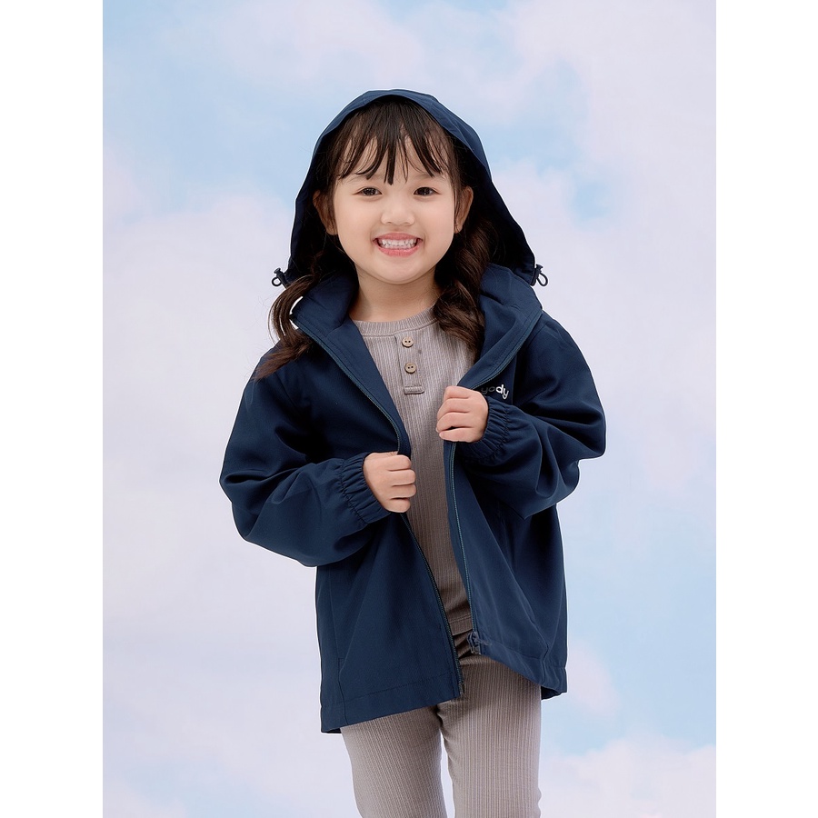 Áo gió thông minh  trẻ em YODY giữ ấm cản gió cản nước có mũ - AKK5021