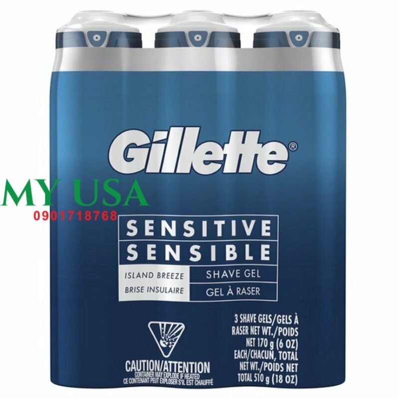 Kem cạo râu Gillette Fusion❤️Gel cạo râu Gillette Fusion Proglide 170g