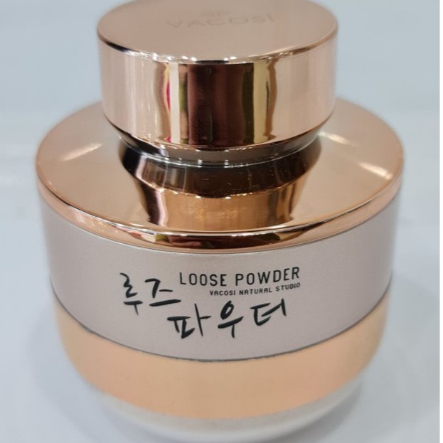 Phấn phủ bột VACOSI LOOSE POWDER khoáng thiên nhiên siêu mịn kiềm dầu