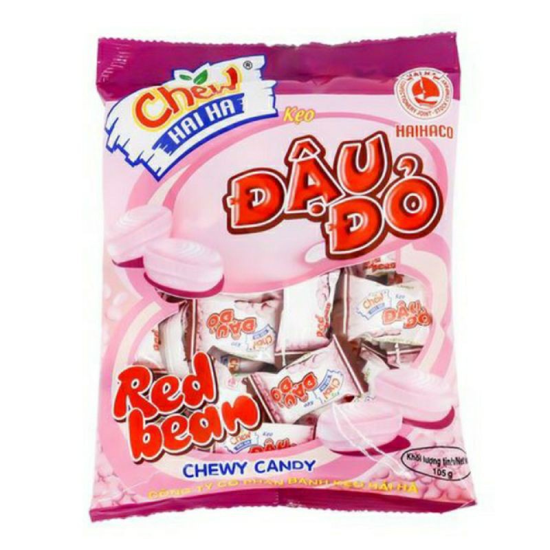 Kẹo Mềm Chew Hải Hà Hương Đậu Đỏ