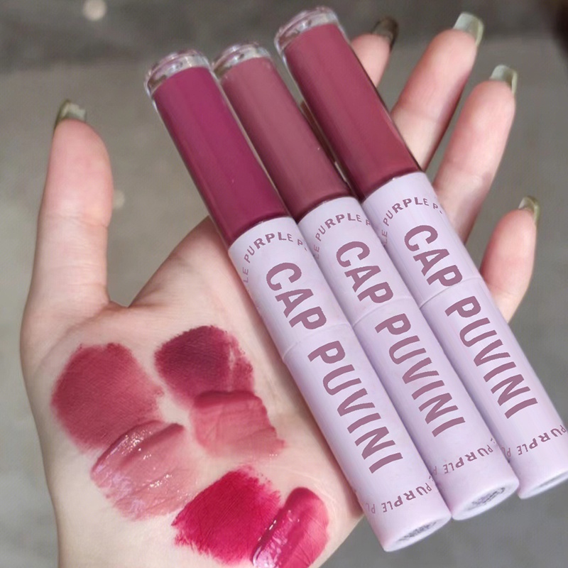 Son Kem Hai Đầu Cappuvini Tông Lì Chống Dính Cốc Chống Nước Lâu Trôi