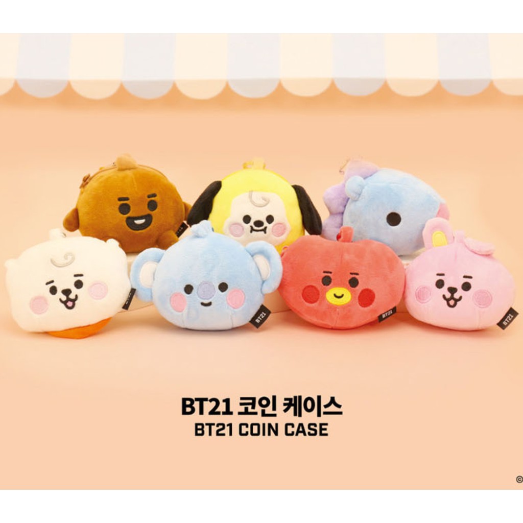 VÍ ĐỰNG ĐỒNG XU, ĐỒ CÁ NHÂN, LÀM MÓC KHÓA BT21 COIN CASE