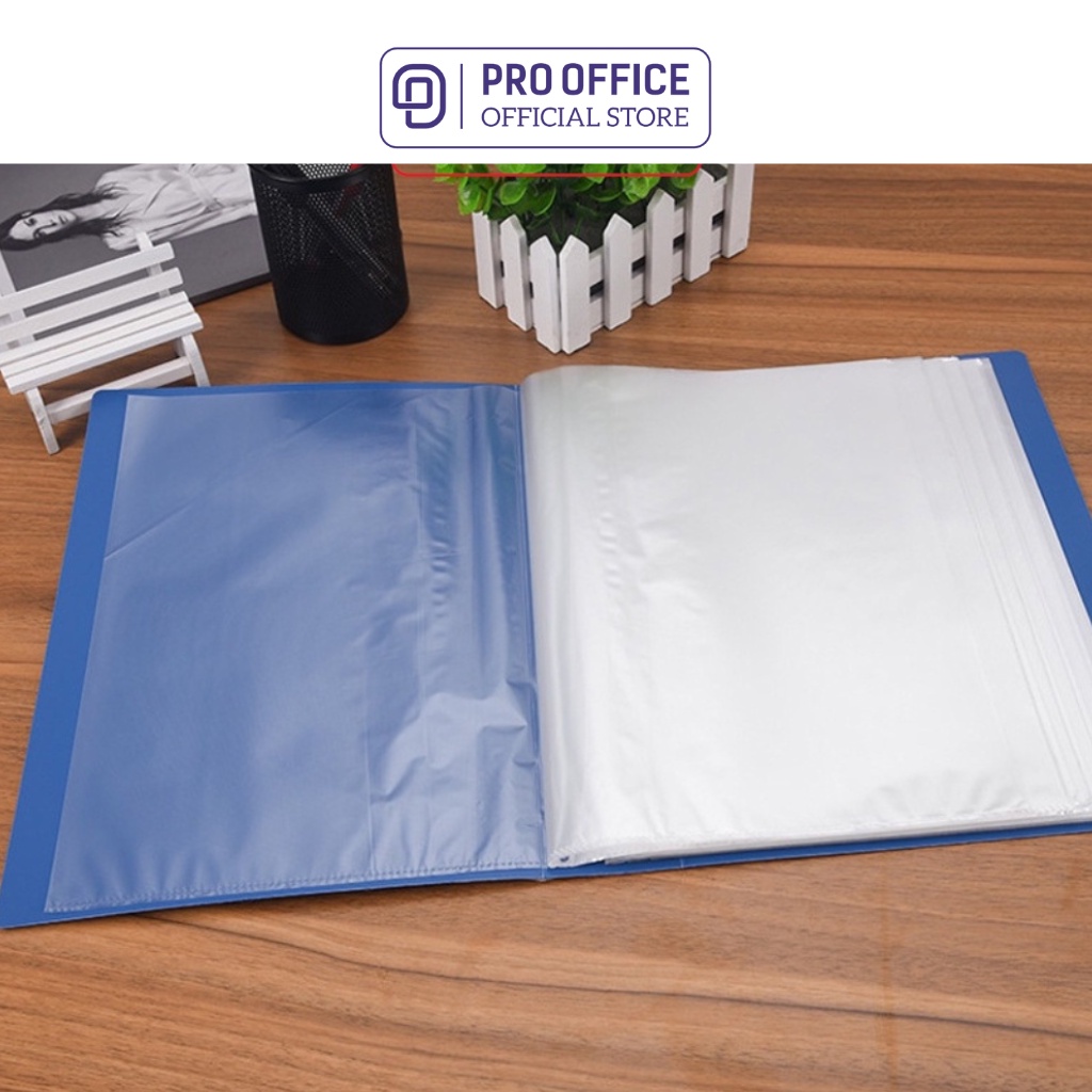 File Lá 80 Đựng Tài Liệu Q Seri PRO OFFICE Làm Từ Nhựa Mica, Bề Mặt Mịn, Viết Êm Tay PO-DB108