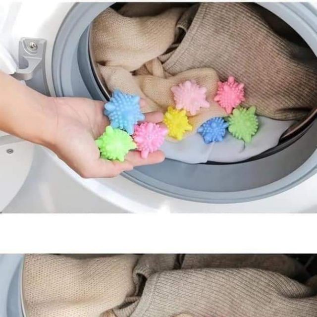 Bóng giặt cầu gai giặt đồ máy nước giặt xả tẩy siêu sạch bột bẩn chống nhăn phẳng quần áo thông minh