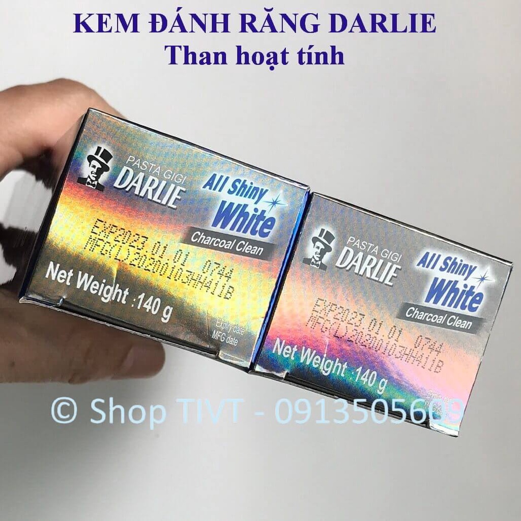 Combo 2 ống kem đánh răng ông già Darlie, kem răng tây đen bảo vệ men răng, trắng răng thơm mát, ngăn ngừa mảng bám-TIVT