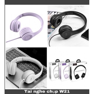 Tai nghe chụp tai có dây Hoco W21 siêu sang