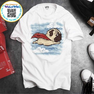Áo thun tay ngắn đủ size mẫu chó Pug