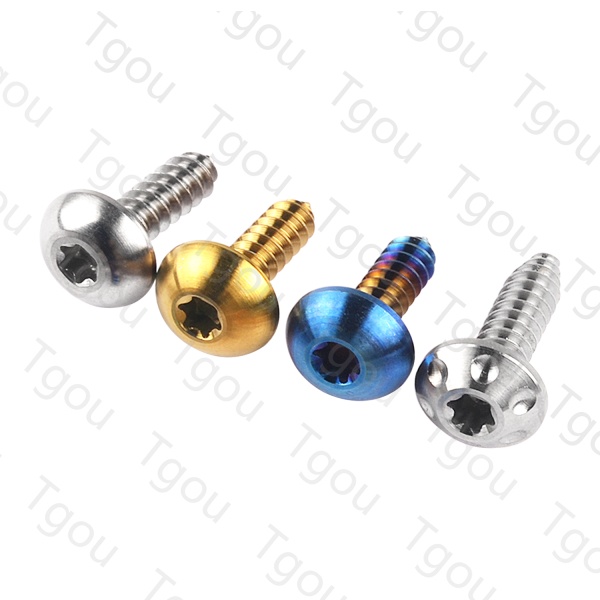 Ốc Vít Hợp Kim Titan M5x17 / 20mm Đầu Bán Nguyệt Cho Dù Xe Máy