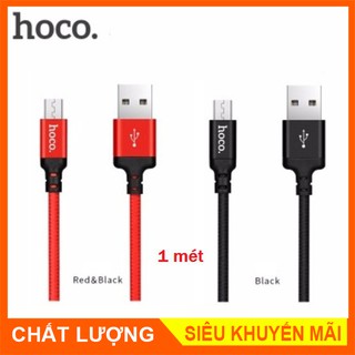 CÁP SẠC DÂY SẠC HOCO X14 DÂY DÙ 1M, 2M - Cổng Micro USB cho điện thoại android