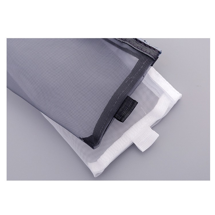 Hộp bút lưới Đen trắng thanh lịch 2 kích cỡ Pison đựng đồ dùng cá nhân – 1 cái