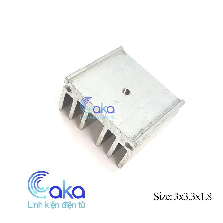 Nhôm tản nhiệt 3x3.3x1.8cm