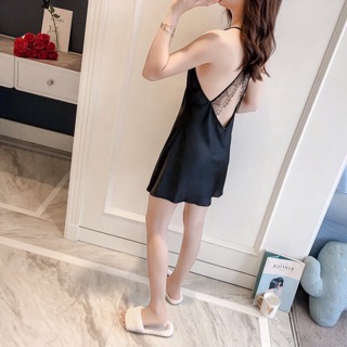 VÁY LỤA PHỐI LƯỚI