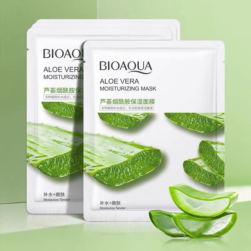 Mặt nạ trái cây BIOAQUA giấy dưỡng trắng da mụn cấp ẩm thải độc căng bóng da MN02