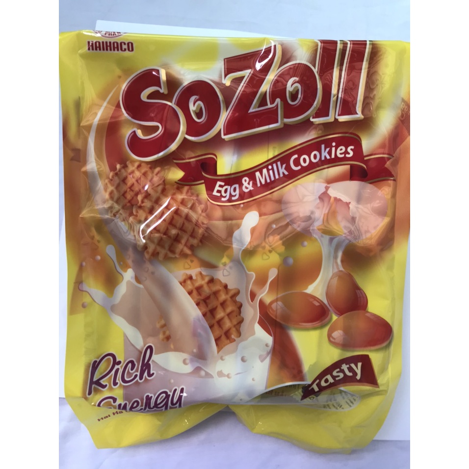 Bánh trứng sữa SoZoll gói 256g Egg &amp; mill Cookies