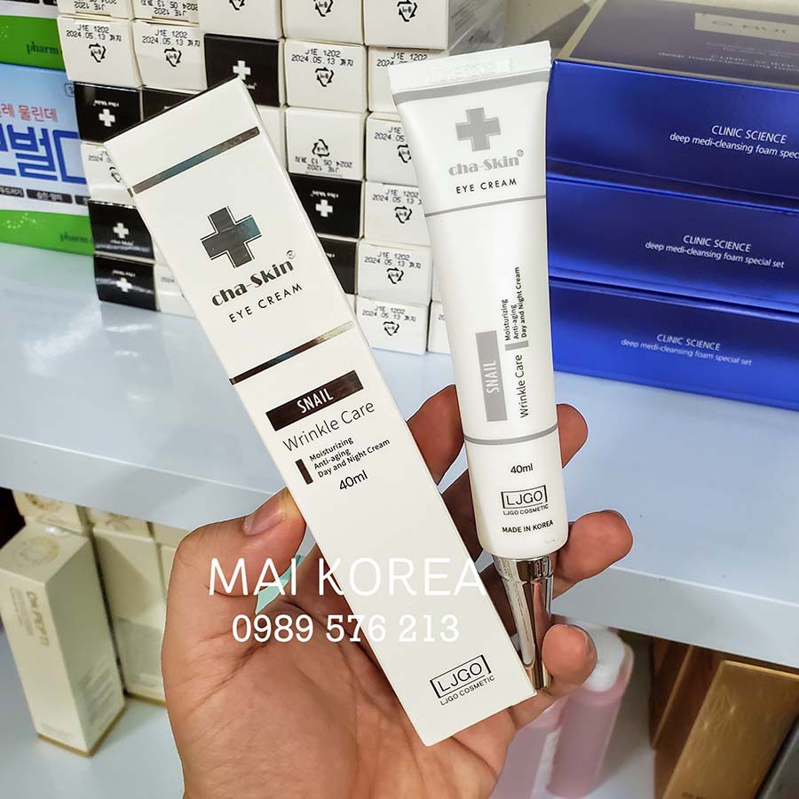 Kem mắt ốc sên Cha skin LJGO Hàn Quốc 40ml hãng sale khủng | BigBuy360 - bigbuy360.vn