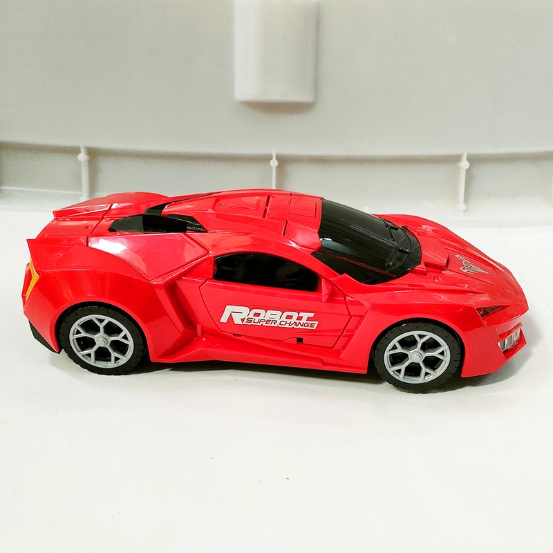 [Tặng Kèm Pin] Đồ Chơi Xe Điều Khiển 4 Chiều + Biến Hình RoBot Cho Bé