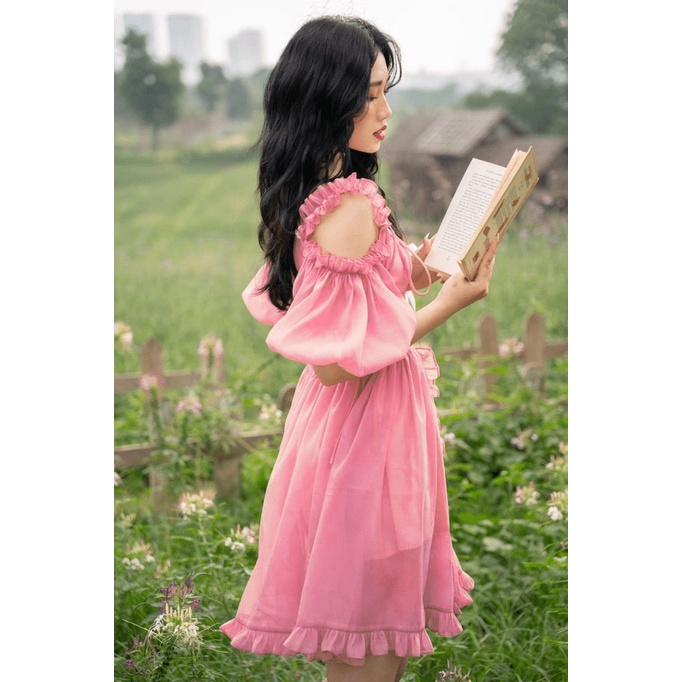 ĐẦM TƠ ÁNH KIM CÔNG CHÚA SIÊU ĐẸP CHO CHỊ EM DIỆN ĐI CHƠI, ĐI DU LỊCH UP Shop Valentina