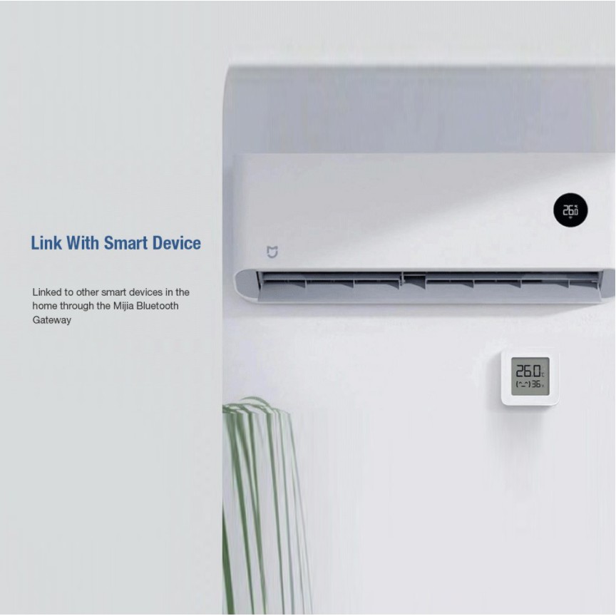 Máy đo nhiệt độ XIAOMI sensor 2 kết nối nhà thông minh điện thoại màn hình LCD nhỏ gọn chính xác đo nhiệt độ ẩm xịn rẻ