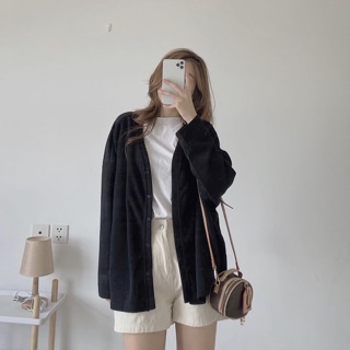 ÁO CARDIGAN NỈ DA CÁ (ảnh thật/sẵn)