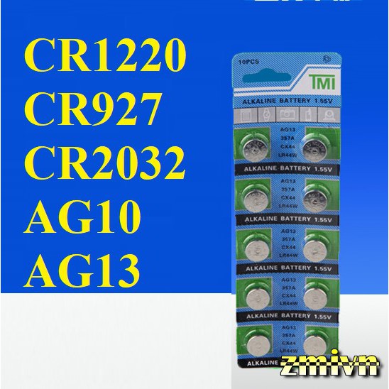 Pin Cúc áo CR2032 và LR44/ AG13 / AG10