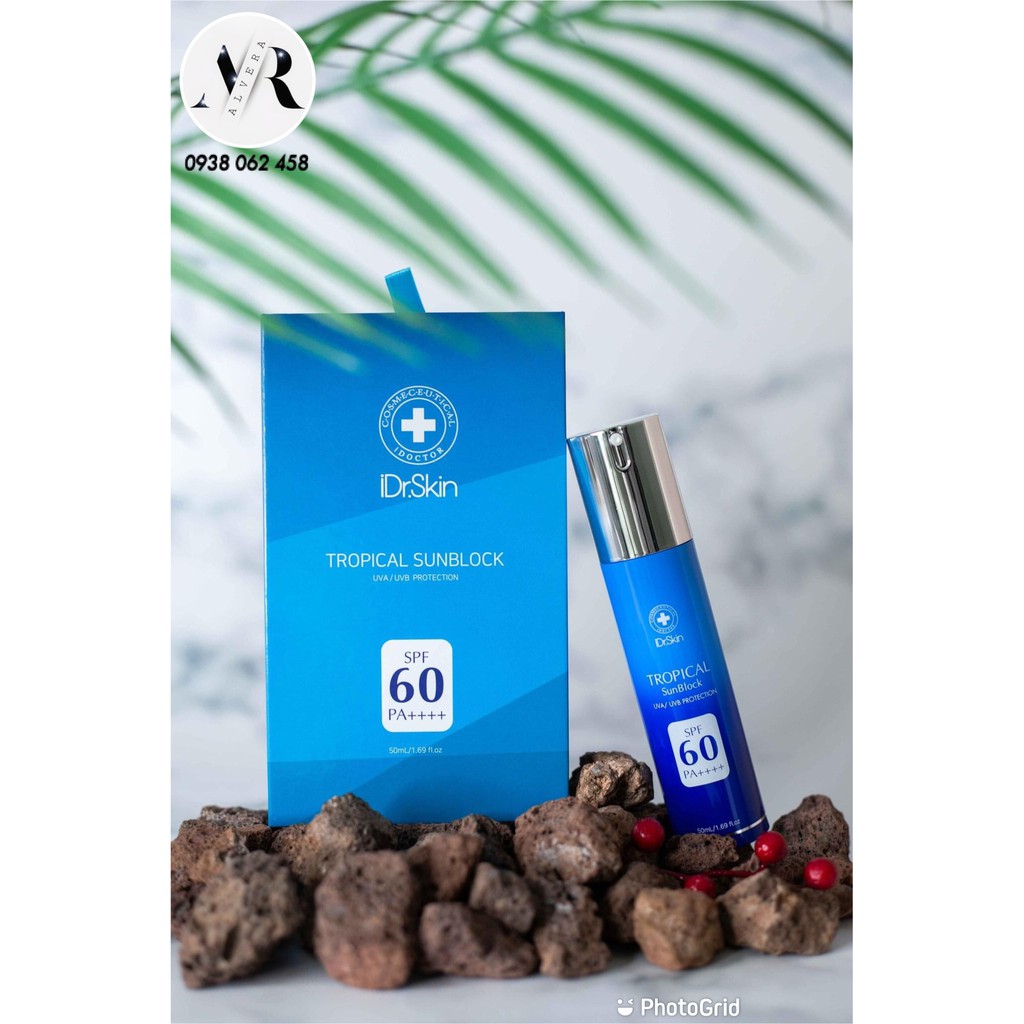 KEM CHỐNG NẮNG VẬT LÝ IDr.SKIN TROPICAL SUNBLOCK 𝐒𝐏𝐒𝟔𝟎 𝐏𝐀++++ -