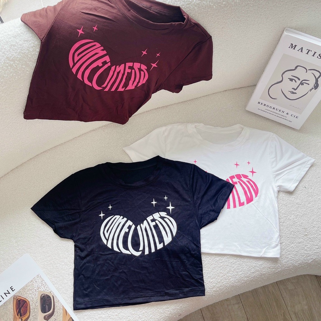 Áo croptop kiểu Basic JOY BABE form ôm 🙊 thun xịn hack dáng co giãn 4 chiều, áo crop top kieu tay ngắn CRON 250 -5C