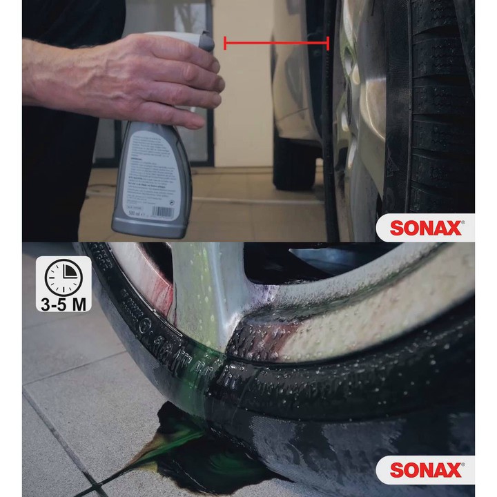 Sản phẩm  Dung dịch rửa mâm xe ô tô thương hiệu Đức - Sonax Rim Cleaner: Mã sản phẩm 429200