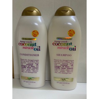 Dầu Gội/Xả Mềm Tóc OGX Extra Strength Damage Remedy + Coconut Miracle Oil 577ml