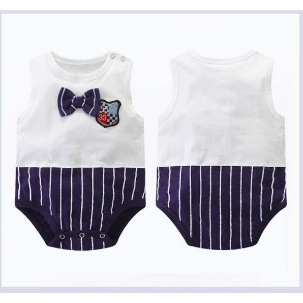 Body Mùa Hè Cho Bé Trai Mẫu Hoàng Tử Chất Cotton Mềm Mịn ( Size 8 - 12 kg ) Hàng Quảng Châu Loại 1