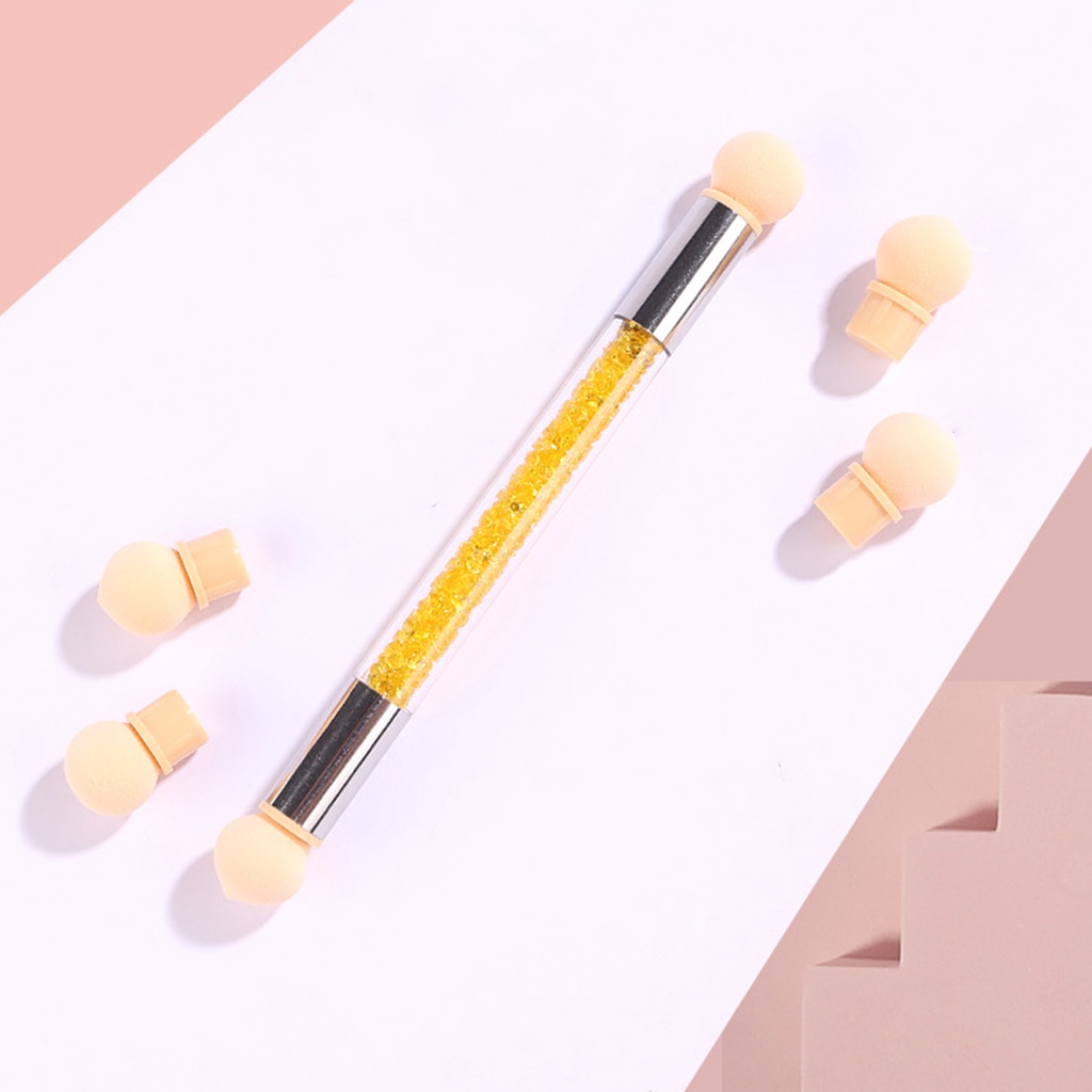 1 Bộ Cọ Vẽ Móng Nghệ Thuật Hai Đầu Không Gây Dị Ứng Dễ Vệ Sinh Và Loại Bỏ Bụi Bẩn Hai Đầu Bằng Nhựa Dùng Cho Salon