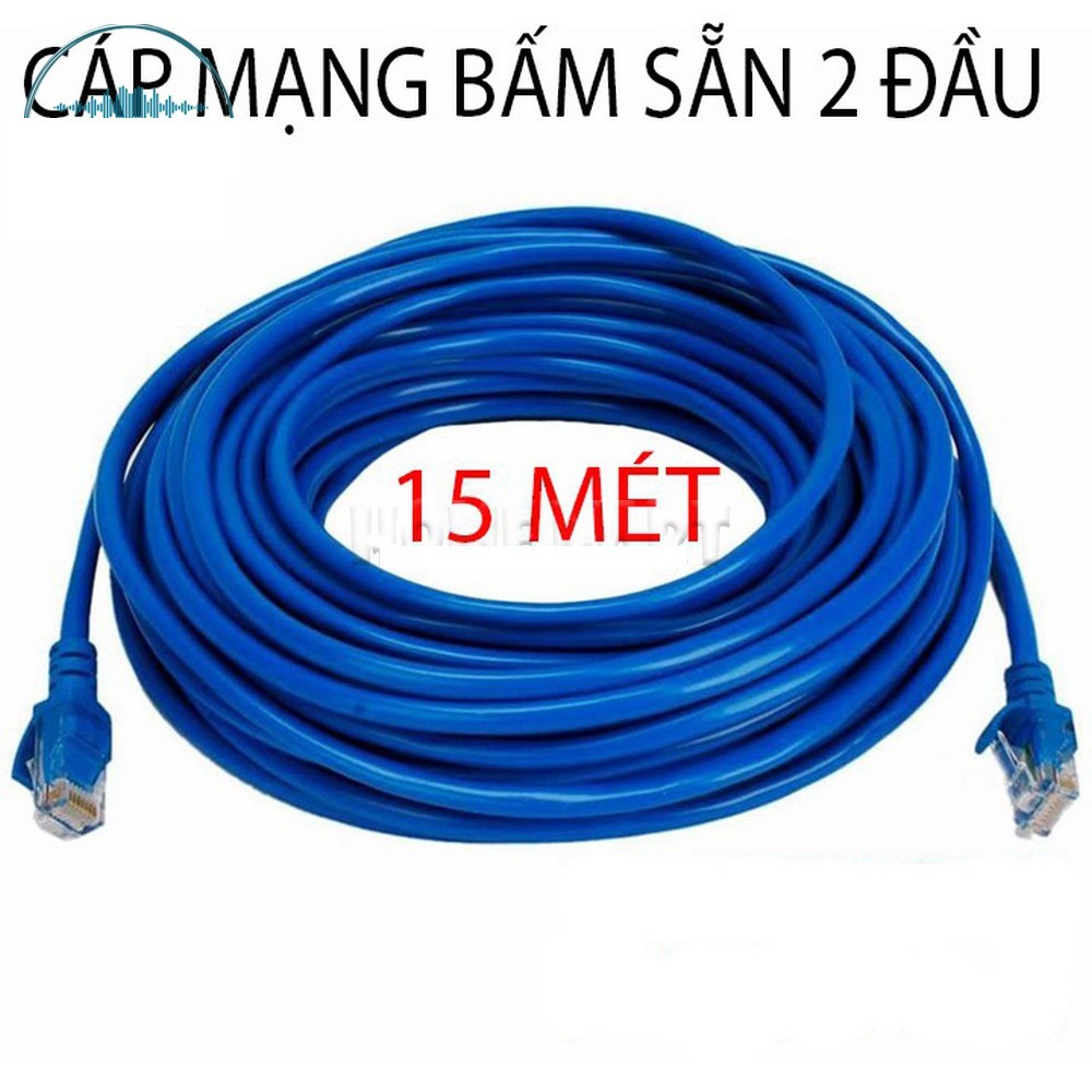 DÂY MẠNG CAT6E Bấm Sẵn 2 đầu 10m 15m 20m 25m 30m 35m 40m 45m 50m - Dây Cáp mạng lan chính hãng - SIÊU TỐC ĐỘ