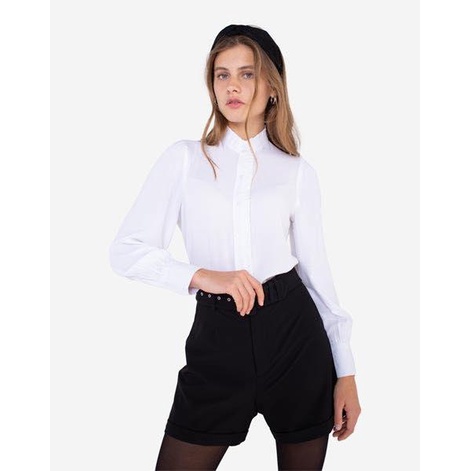 Áo sơ mi nữ màu trắng xuất dư