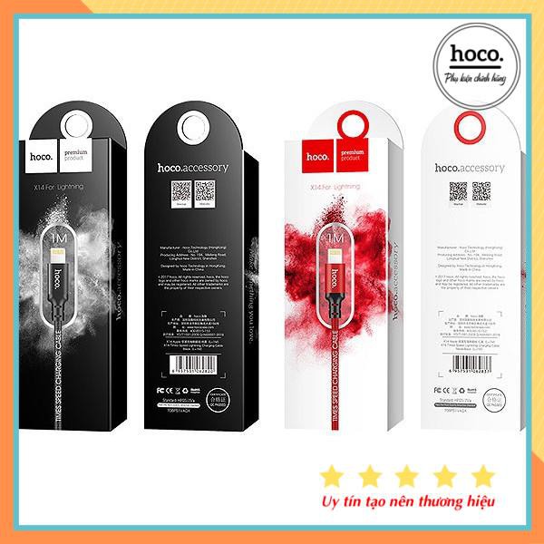 Dây Cáp Sạc Hoco X14/Hoco X14 Pro Cho IPtablet táo-- Bảo Hành 12 Tháng