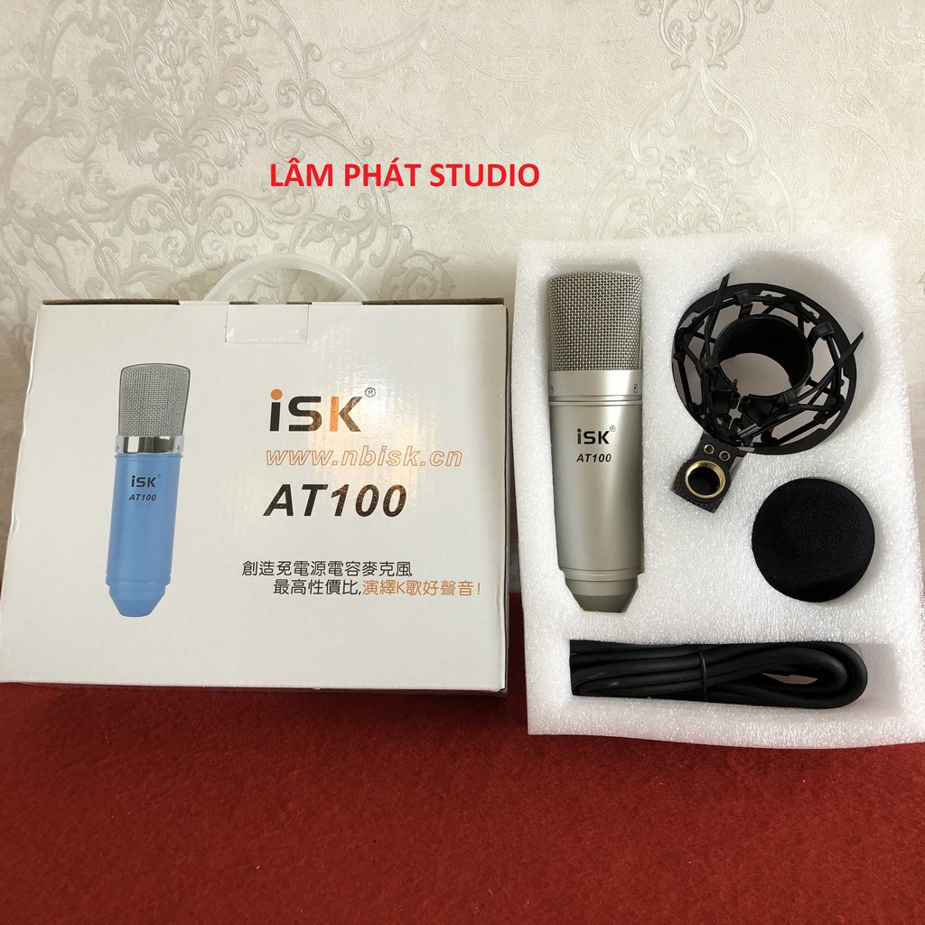 Trọn Bộ Sound Card XOX KX2 Và Micro Thu Âm ISK AT100 CHÍNH HÃNG CÓ TEM MÃ VẠCH