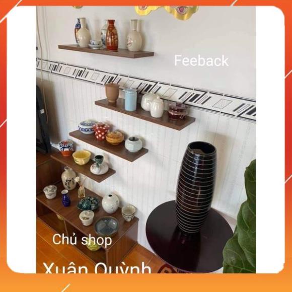 🏆Kệ gỗ An Cường , kích thước 30 40 50 60cm x 15cmx 1,8cm. Cốt xanh 🏆 KING Q STORE