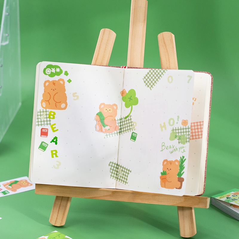 Flowertree Sticker Set 50 Nhãn Dán Trang Trí Sổ Lưu Niệm Tiện Lợi